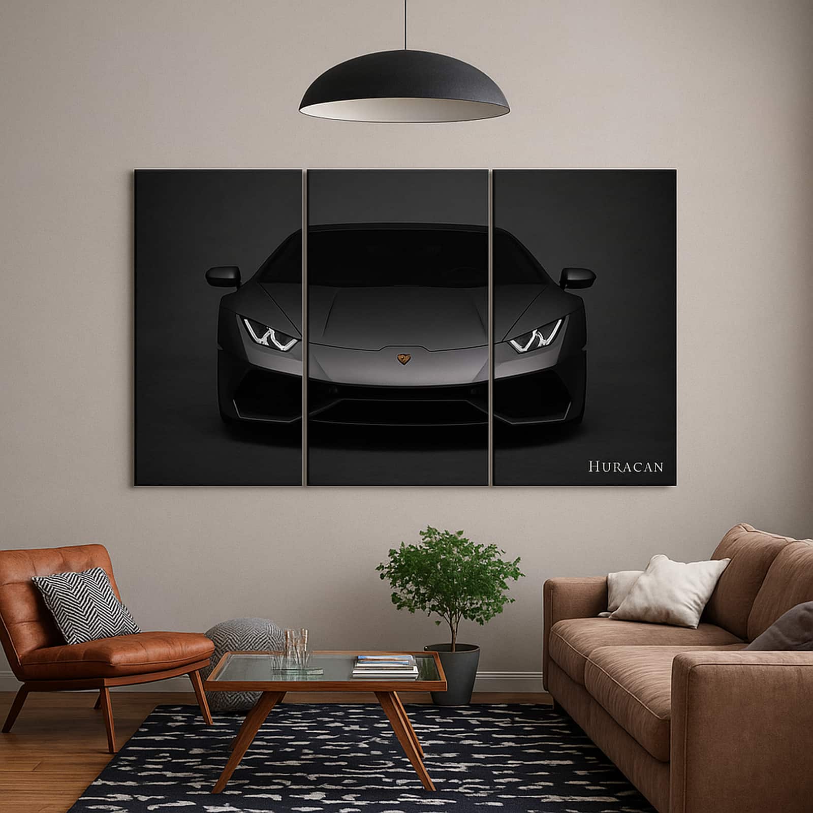 Truss Black Pieces Lamborghini Huracan Canvas Wall Canvas Wall Prints Set of 3 Multicolor Matte