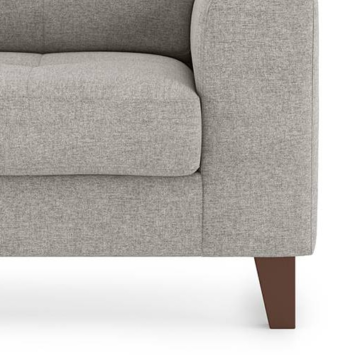 Verona Essential 1 Seater Fabric Sofa in Vapour Grey Colour