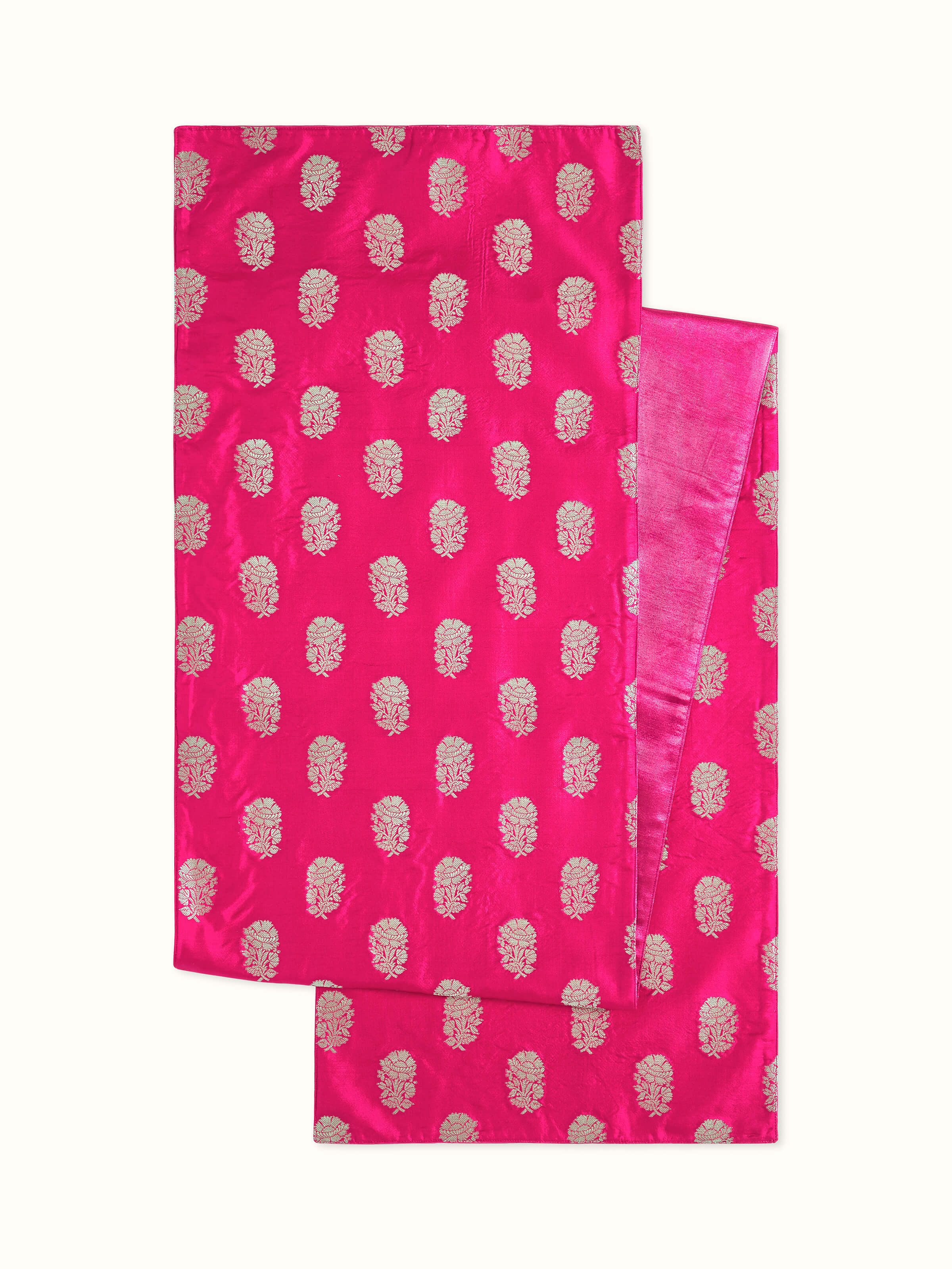 Avasa Rani Buti Silk Banarasi Brocade Handloom Table Runner