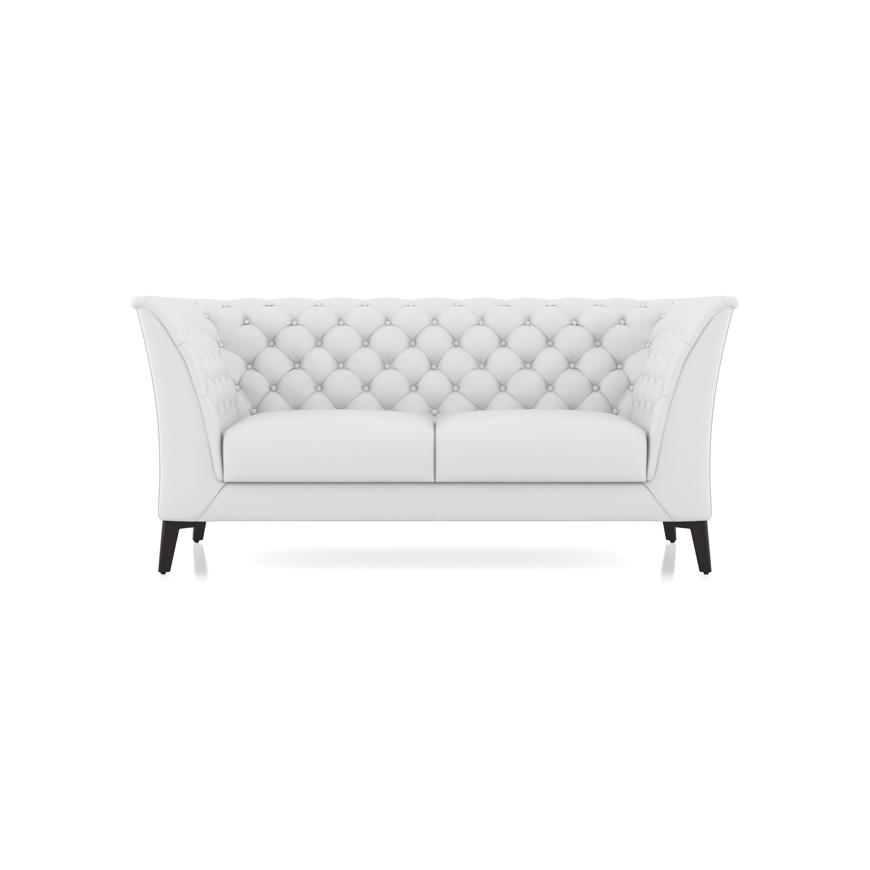 Weston 2 Seater Half Leather Sofa In Polaris