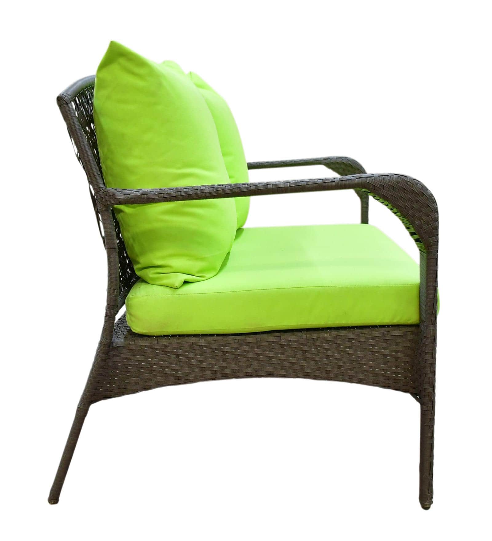 Dijon 2+1+1 Seater Wicker Sofa Set in White Colour