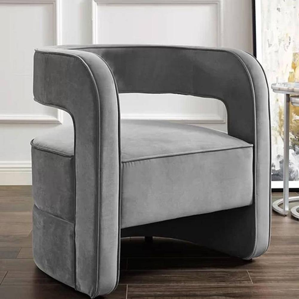Jordy Accent Chair in Grey Colour