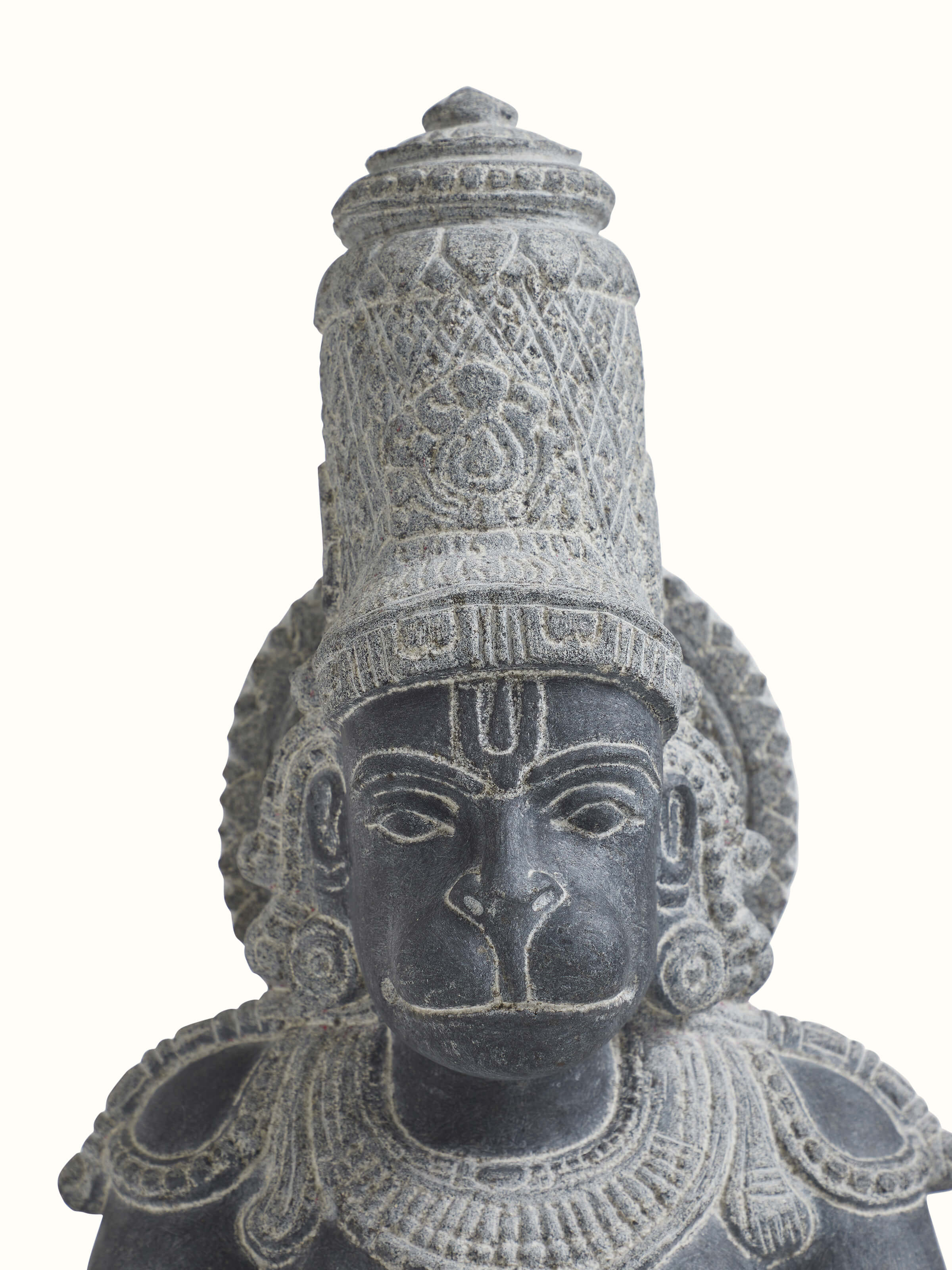 Detail shot of Hanuman Stone Carving Idol