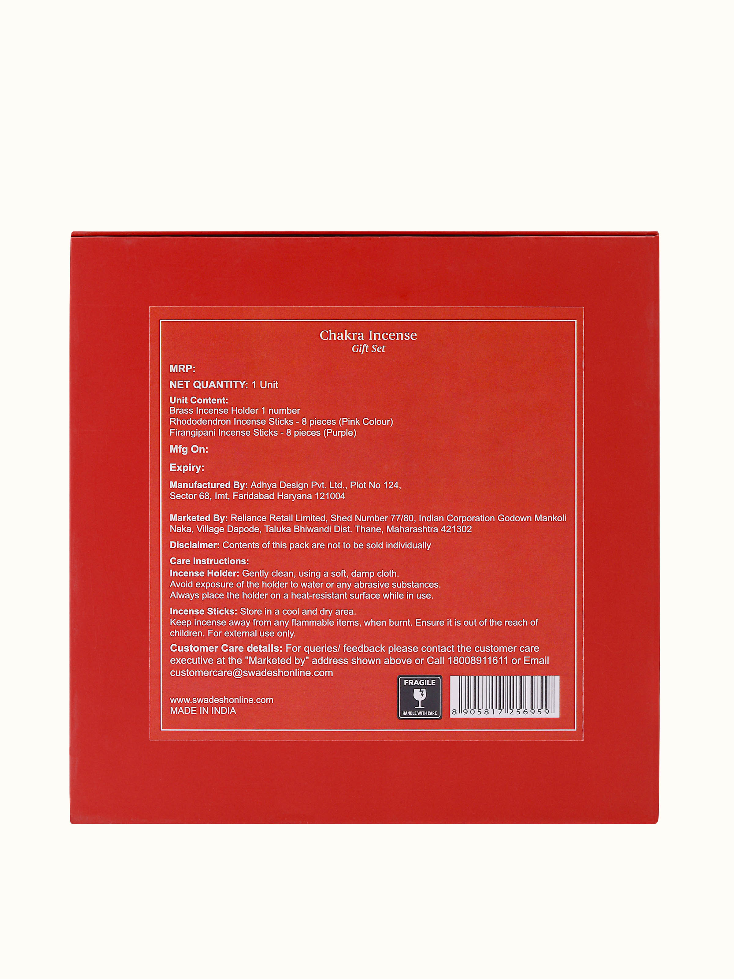 Chakra Incense Gift Set