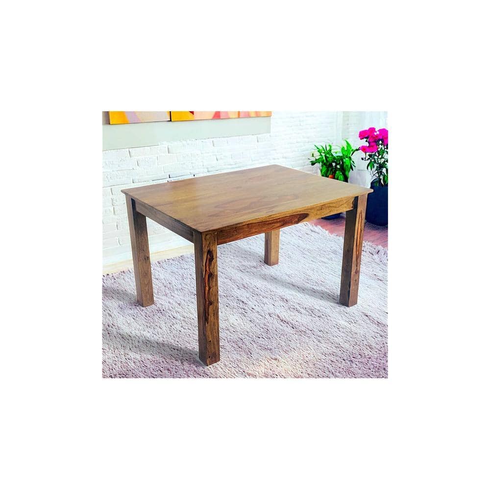 Oakmont Sheesham Wood Dining Table In Teak Finish