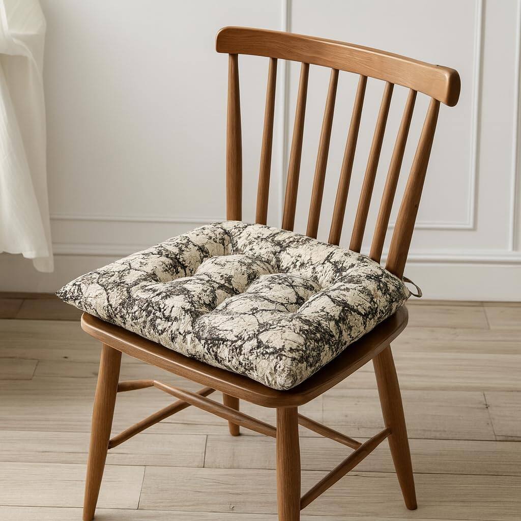 Lx Polyester Chair Pad White Pc 1 - Luxe Home International