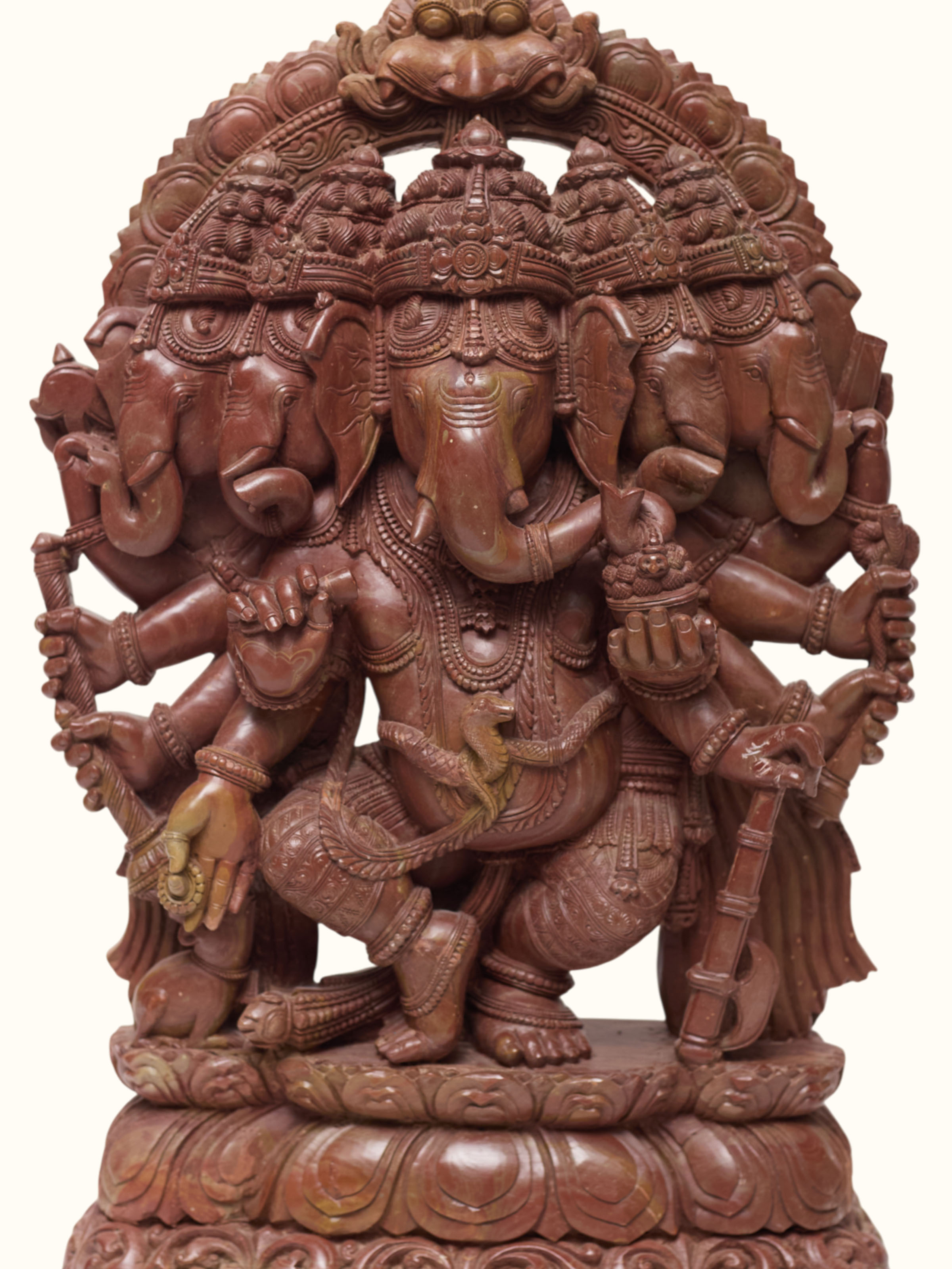 Stone Carved Ganesha Idol