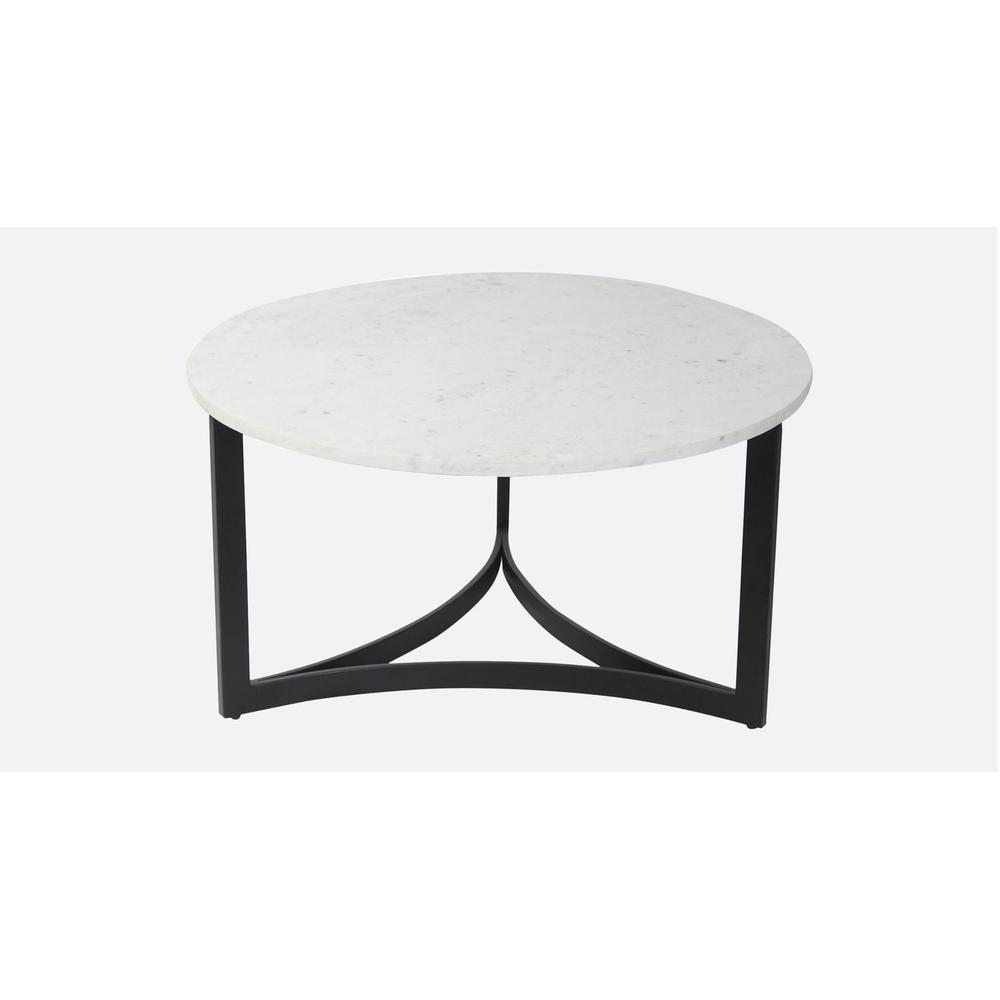 Verona Marble Coffee Table In Black Finish