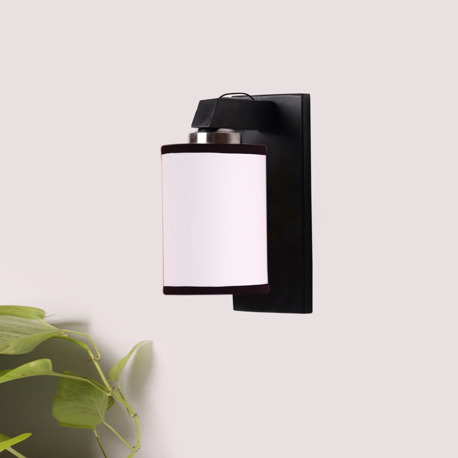 Devansh Solid Wood Electric Wall Light in Brown Colour with Multi Shade Count of 1 Light - Devansh