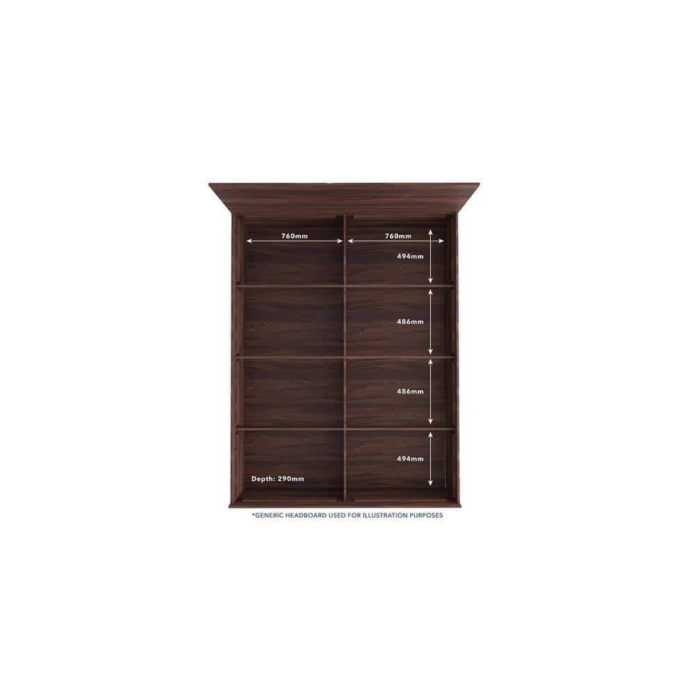 Erinnyes Solidwood Headbord With Box Storage Queen Bed