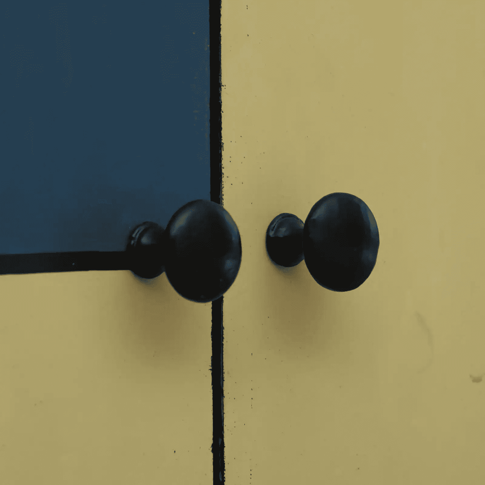 Olyn Mango Wood Handpainted Multicolour 2 Door Tall Cabinet In Natural Finish