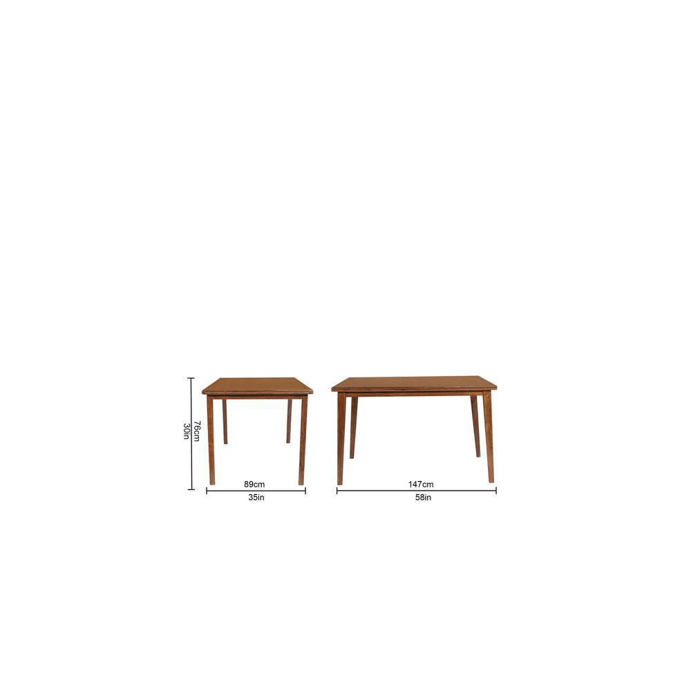 luc solid wood  6 seater Dining table in  Provincial Teak