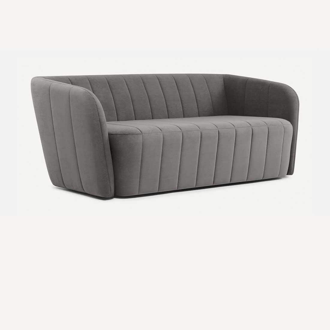 Candler Fabric Sofa (Grey)