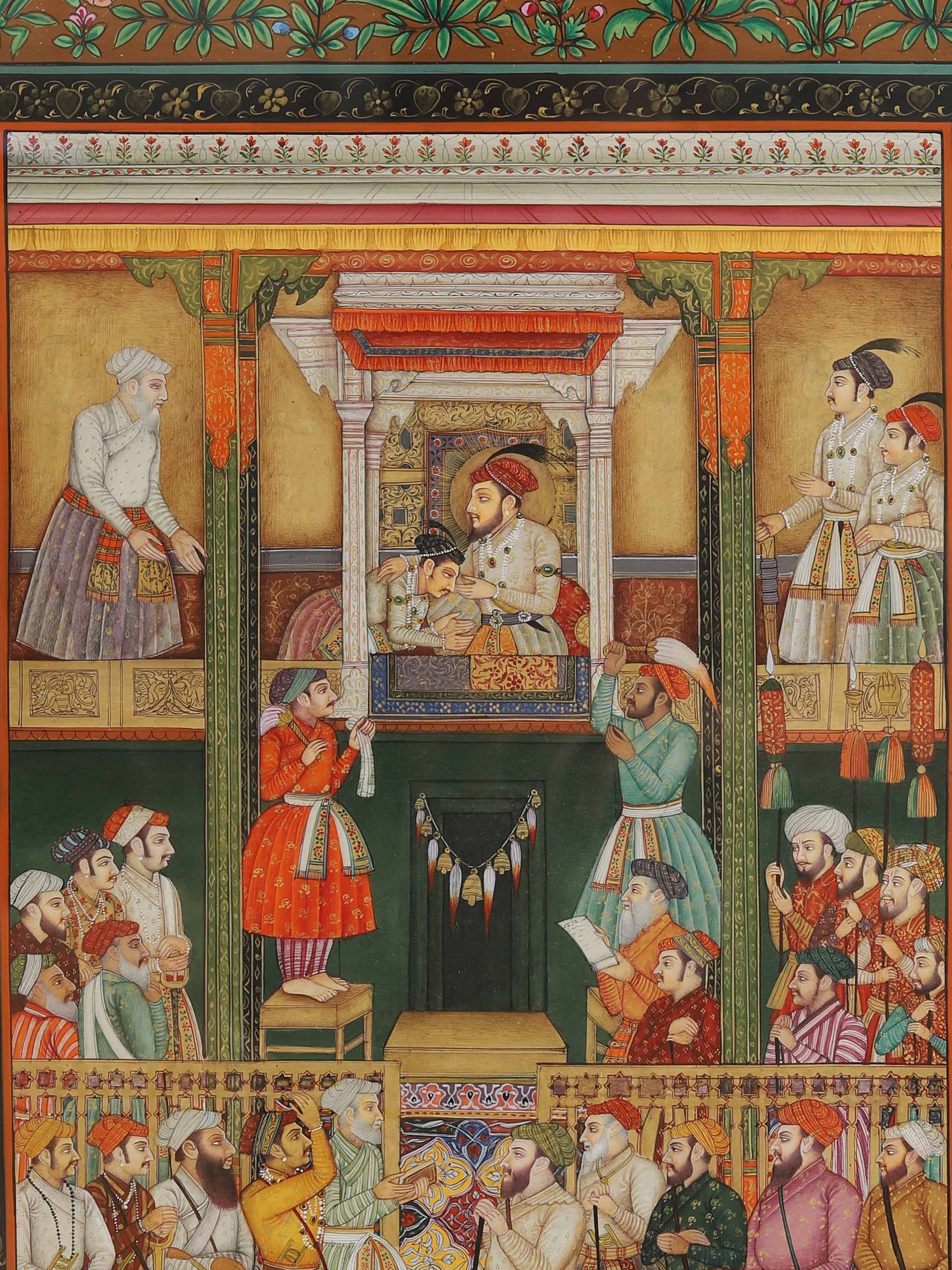 Mughal Darbar Miniature Painting