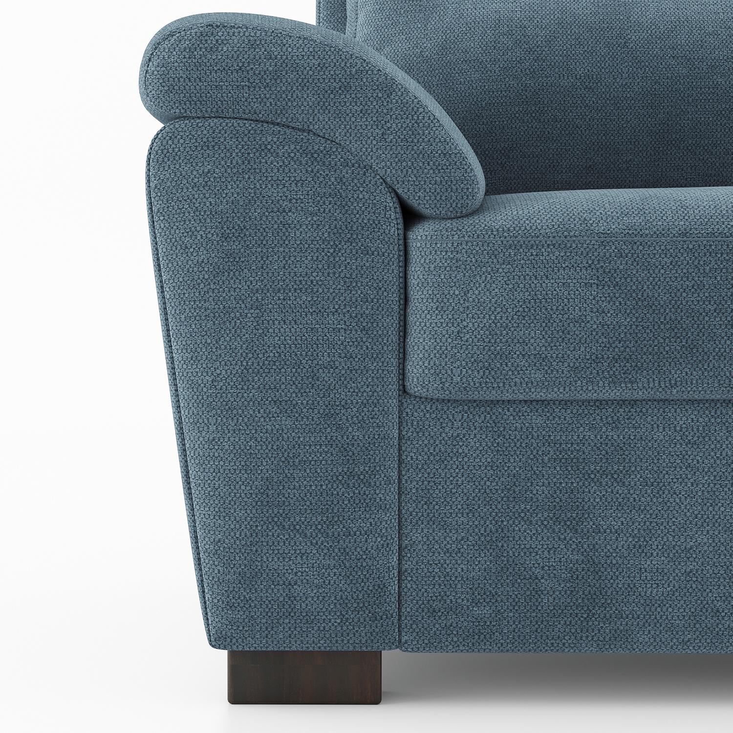 Adelaide Essential 1 Seater Fabric Sofa In Ocean Weave