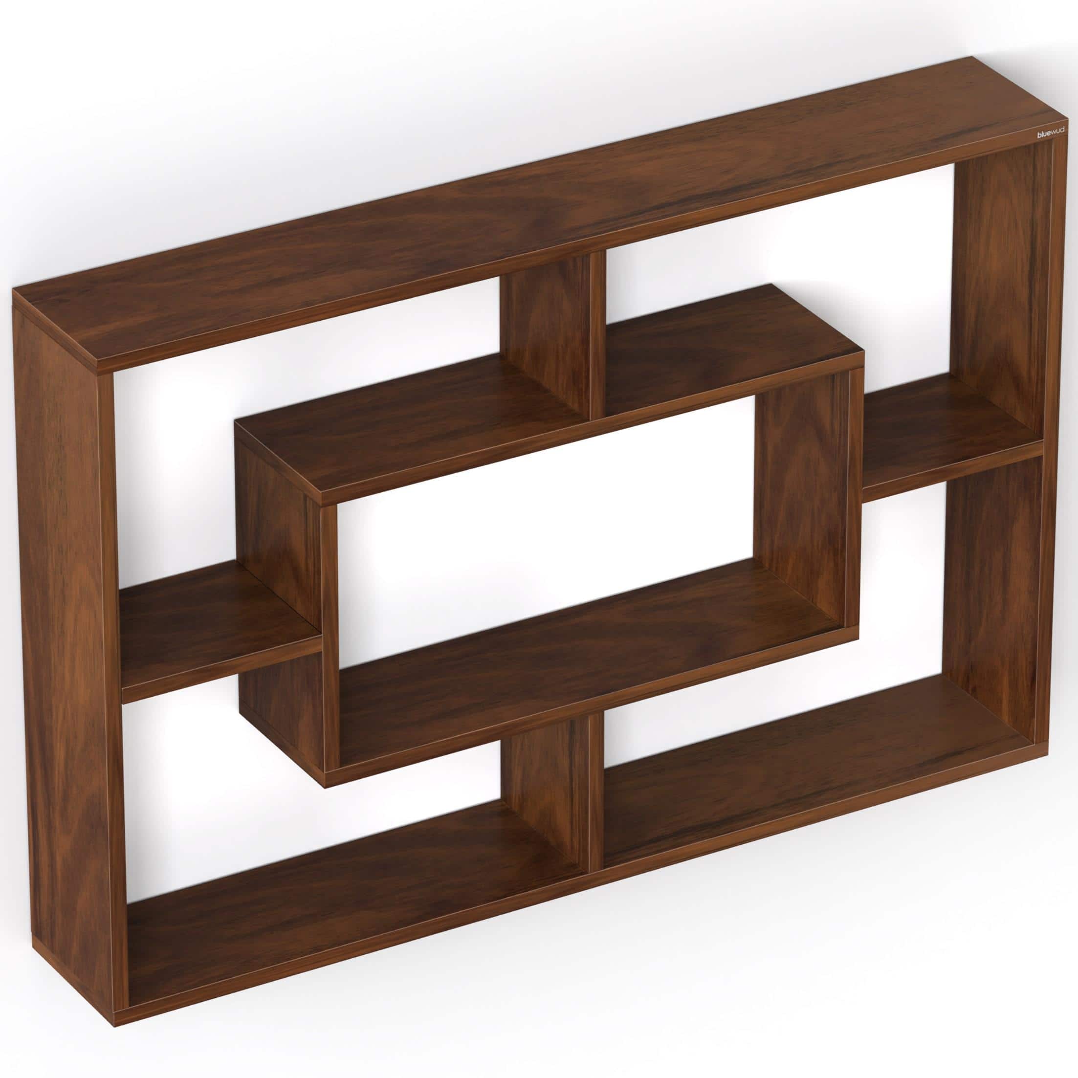 Crafte Engineered Wood Wall In Brown Maple Finish