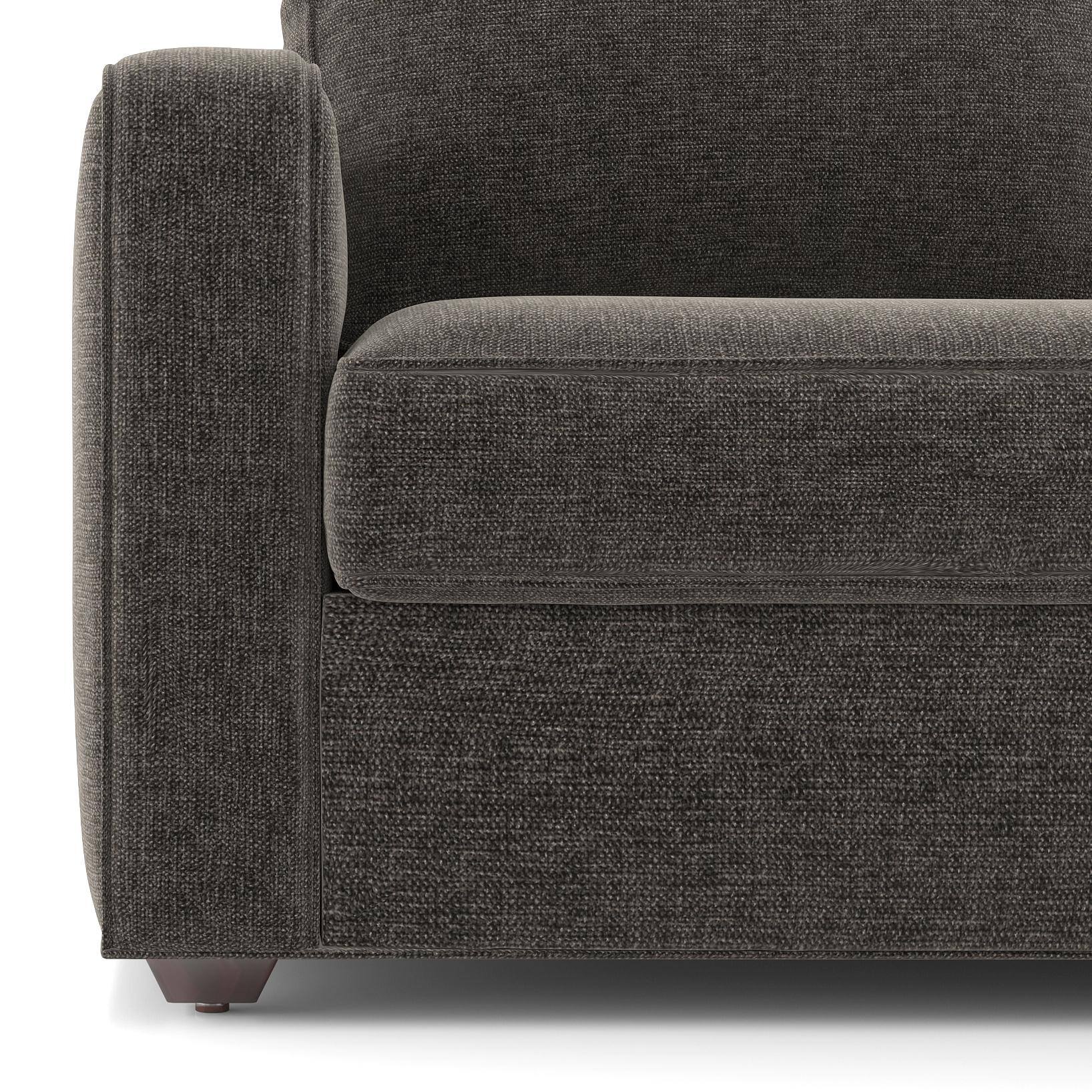 Apollo Compact Sofa (Colour : Smoke, Cushion : Soft, Back Type : High Back, Seating Capacity : Right Aligned 2 Seater + Right Aligned Chaise + Ottoman)