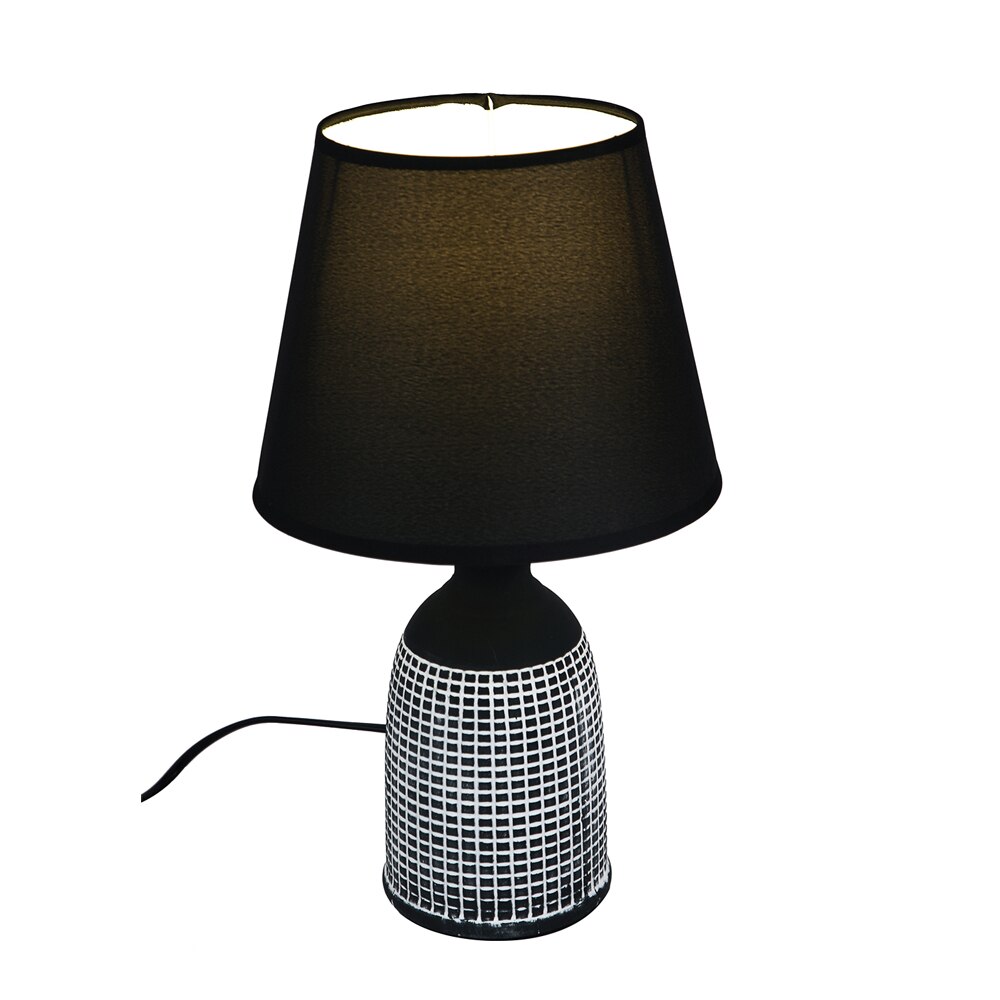 Ceramic Table Lamp Black Timeless Elegant Design