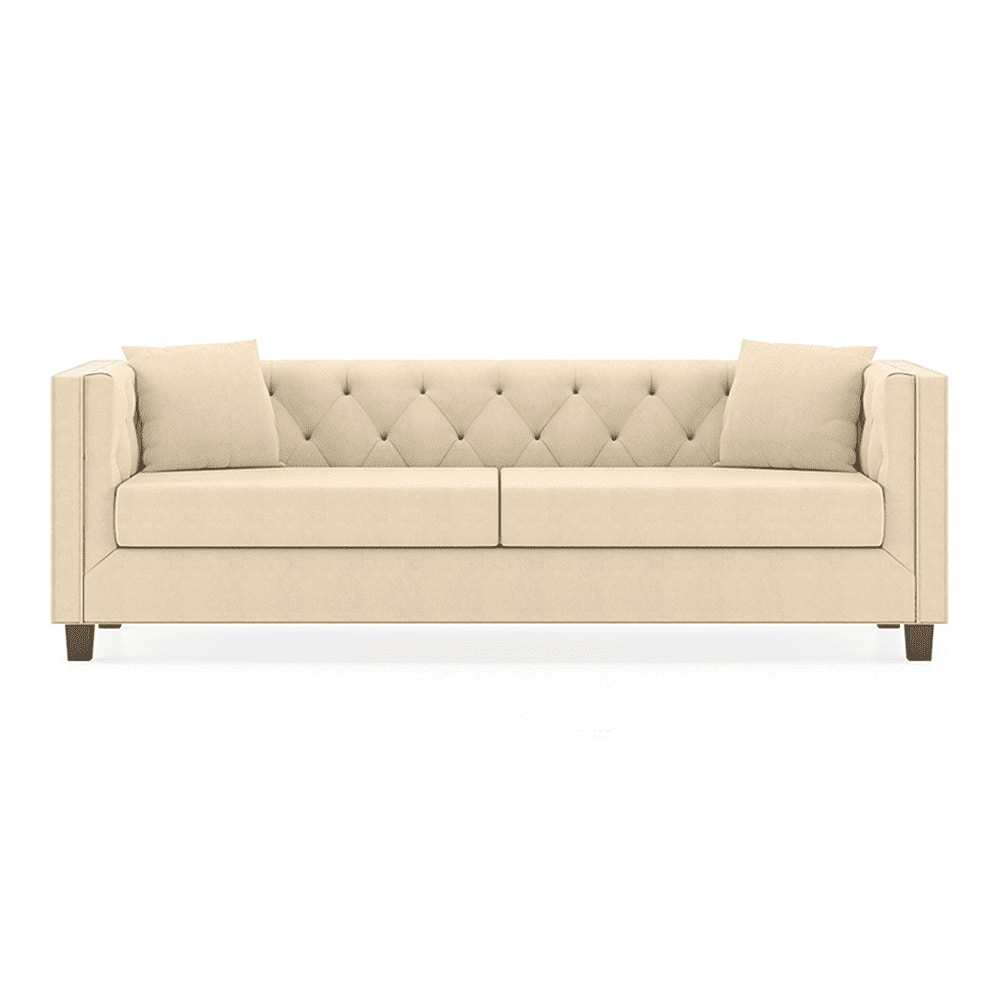 Windsor Premium 3 Seater Fabric Sofa in Birch Beige Colour