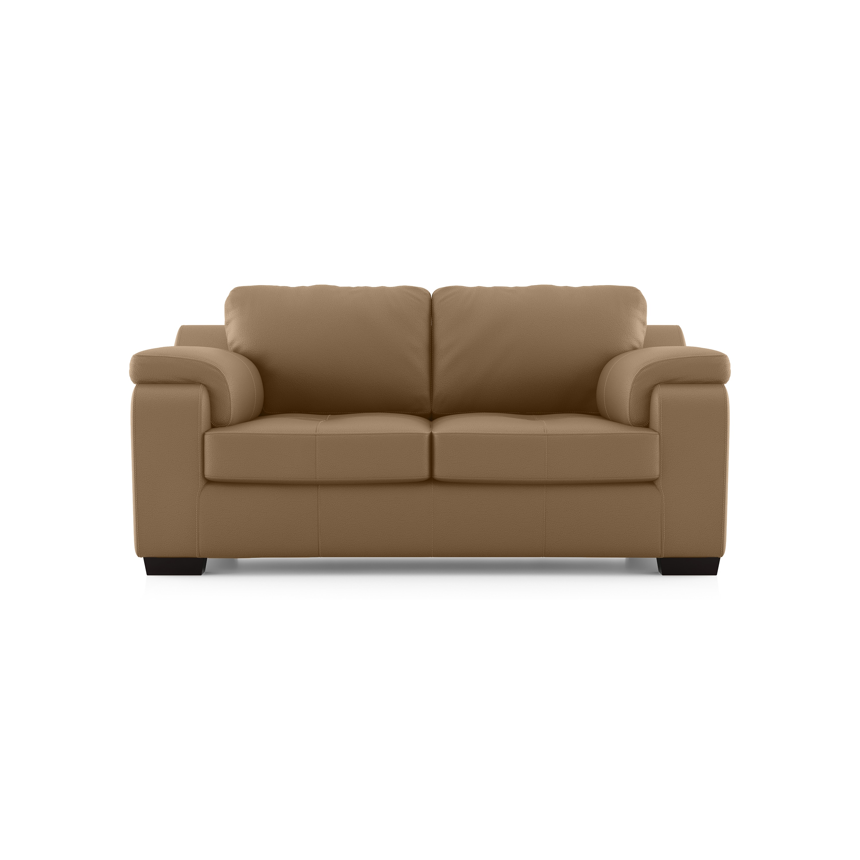 Trissino 2 Seater Premium Italian Leather Sofa In Ecru