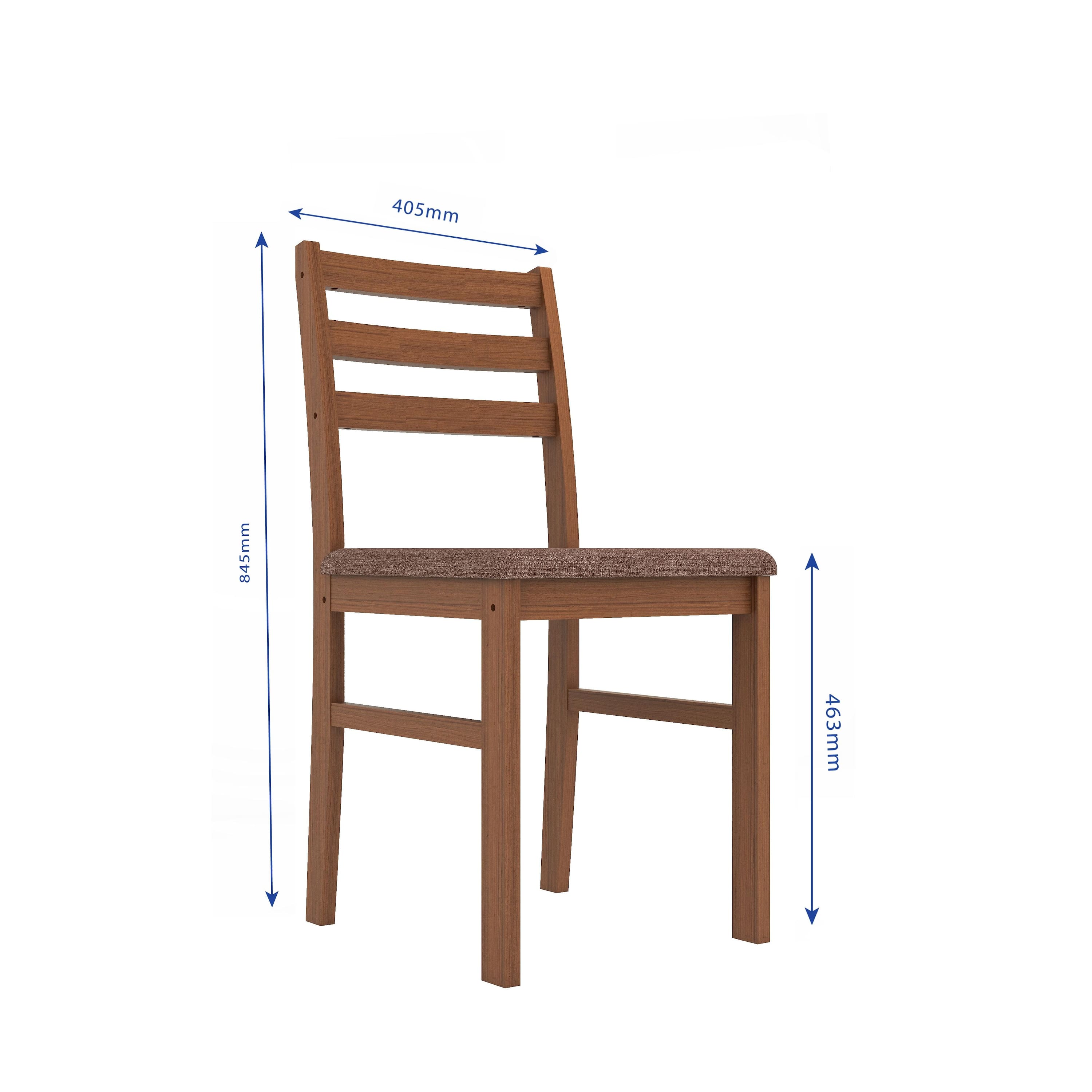 Seattle Starter Dining Set 1+6 (Rubberwood, Antique Oak Finish)