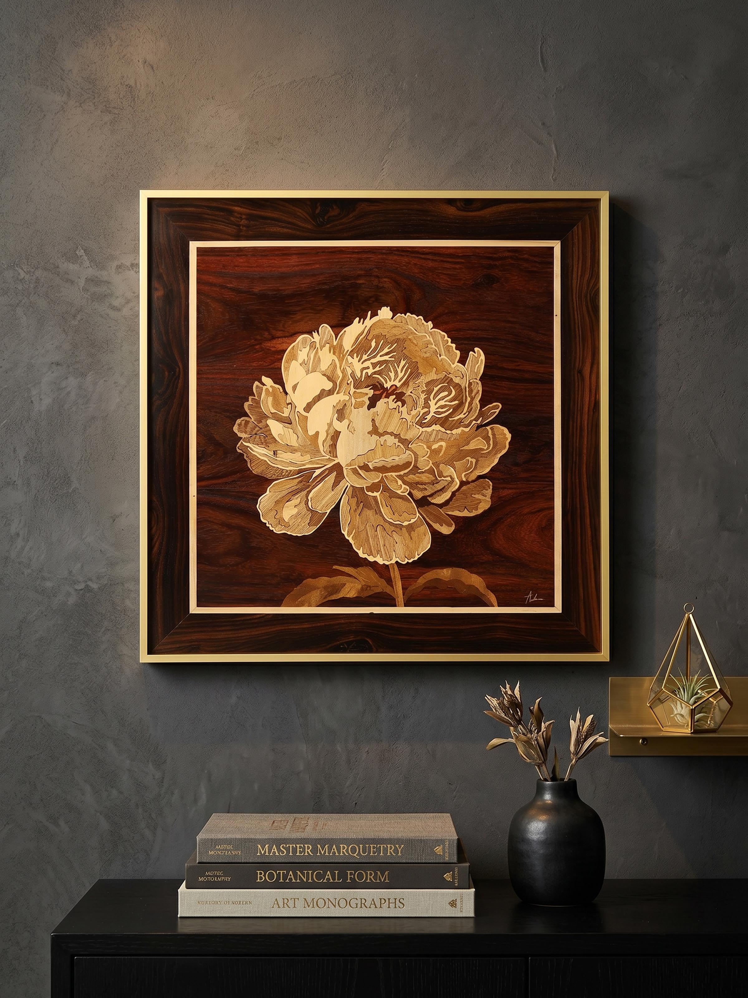 Styled view of Flower Mysore Rosewood Inlay styled in a home setting