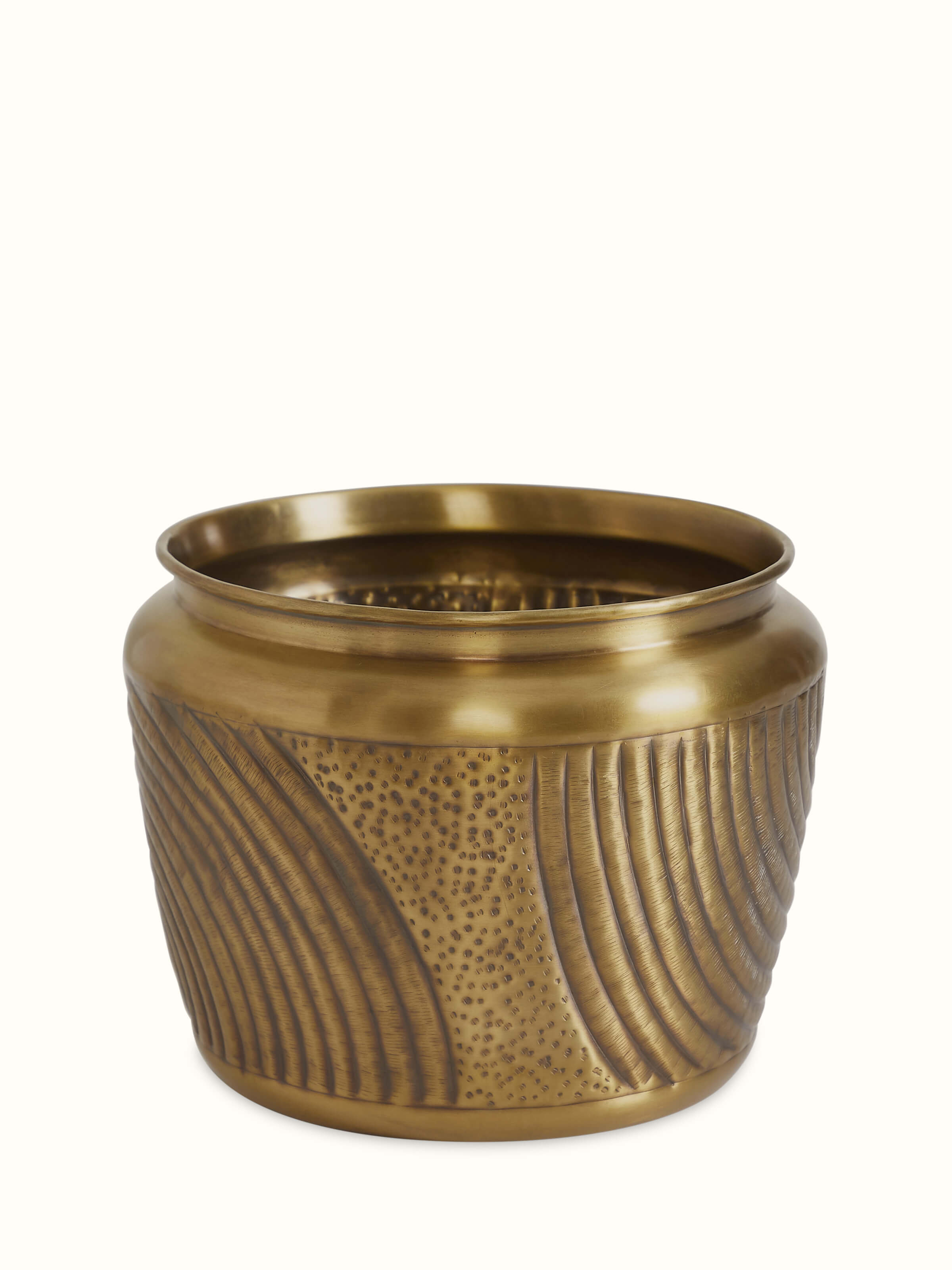 Main view of Traditional Brass Planter