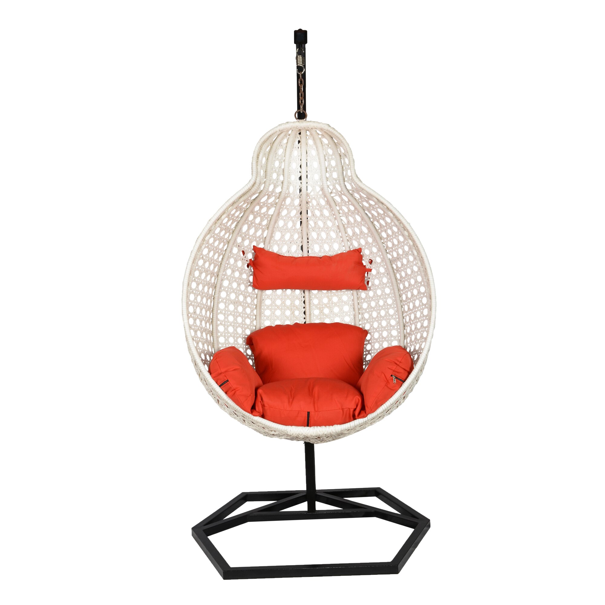 Jungfrau Wicker Swing In White Color 6T