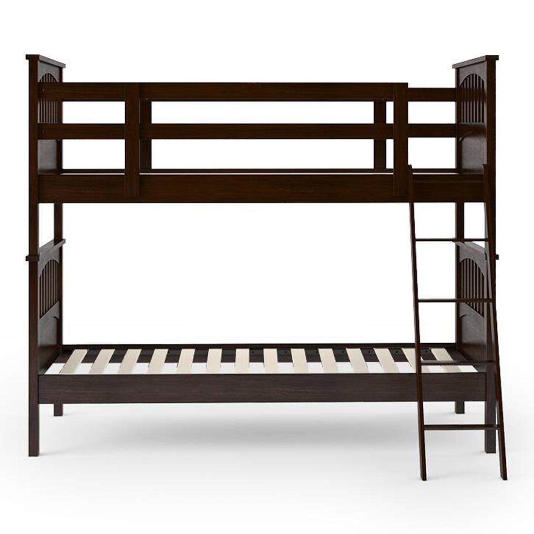 Barnley Bunk Bed In Dark Walnut Finish