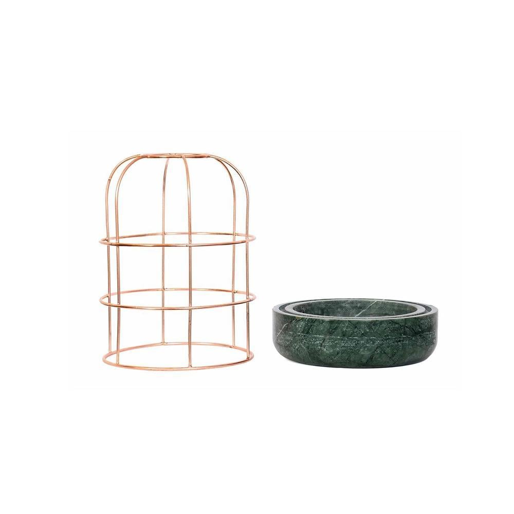 Wolfgang Green Marble Planter