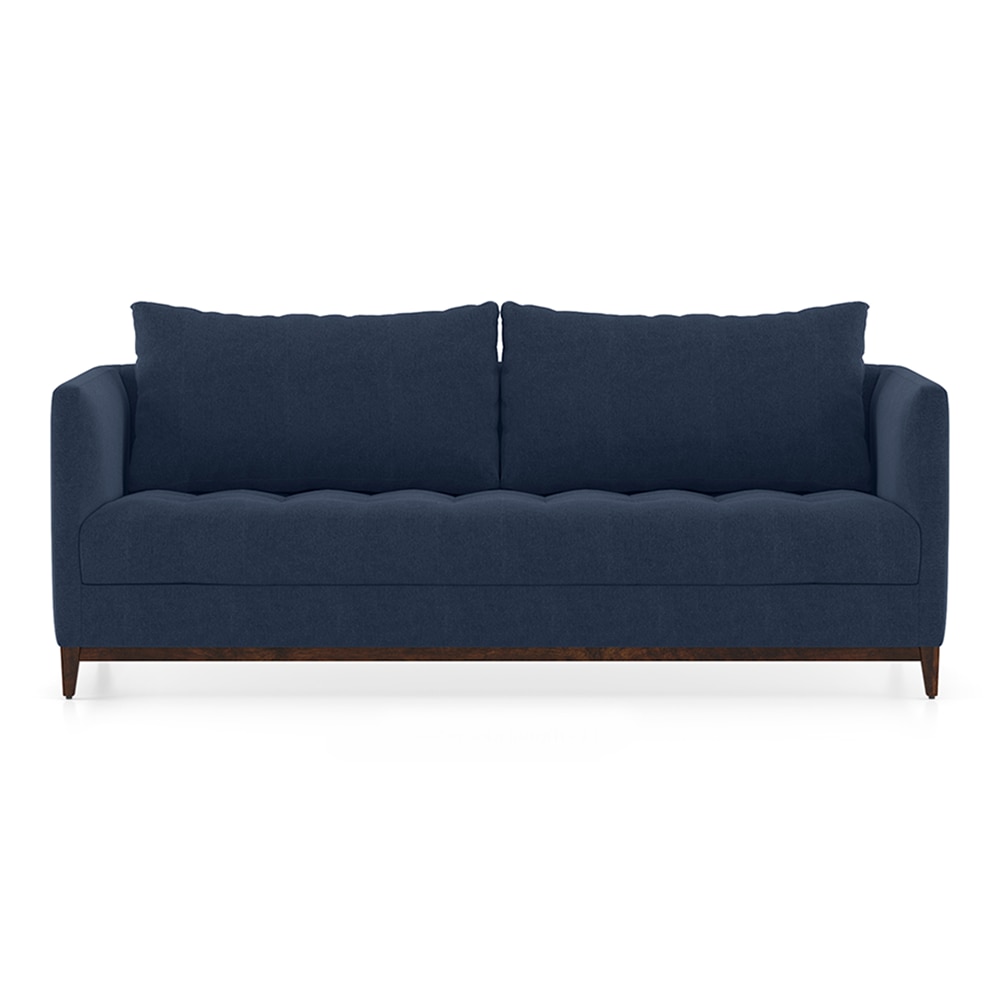 Florence Premium 3 Seater Fabric Sofa in Lapis Blue Colour