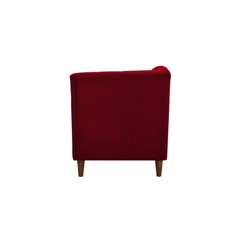 Korslund Velvet Chaise Launger in Maroon Colour