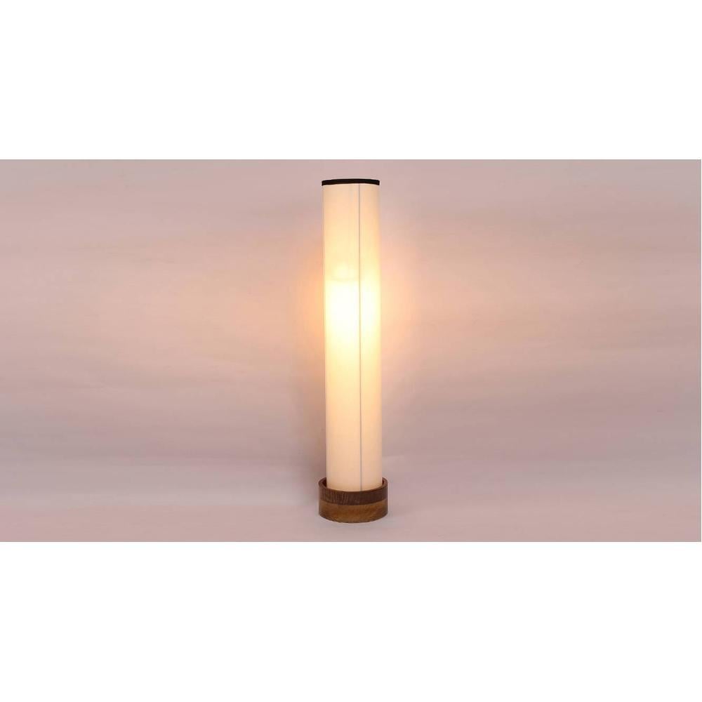 Carrie White Cotton Shade Floor Lamp