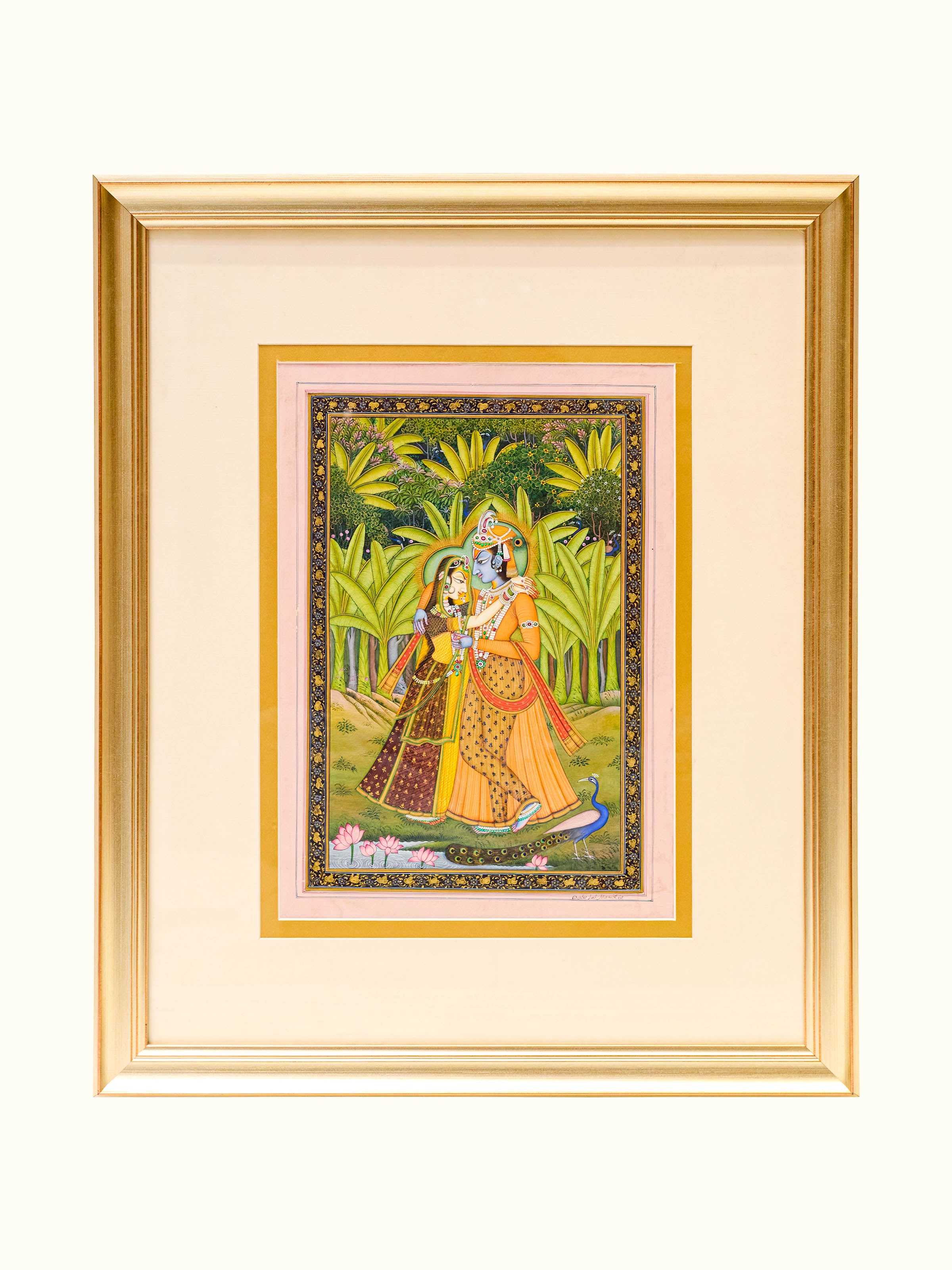 Radha Krishna Miniature Painting