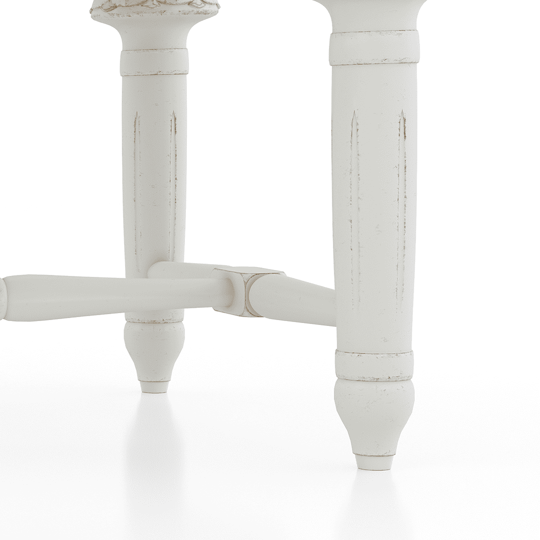 Lucine Upholstered Solid Wood Bench In White Finish With Macadamia Brown Hopsack Weave Fabric Colour
