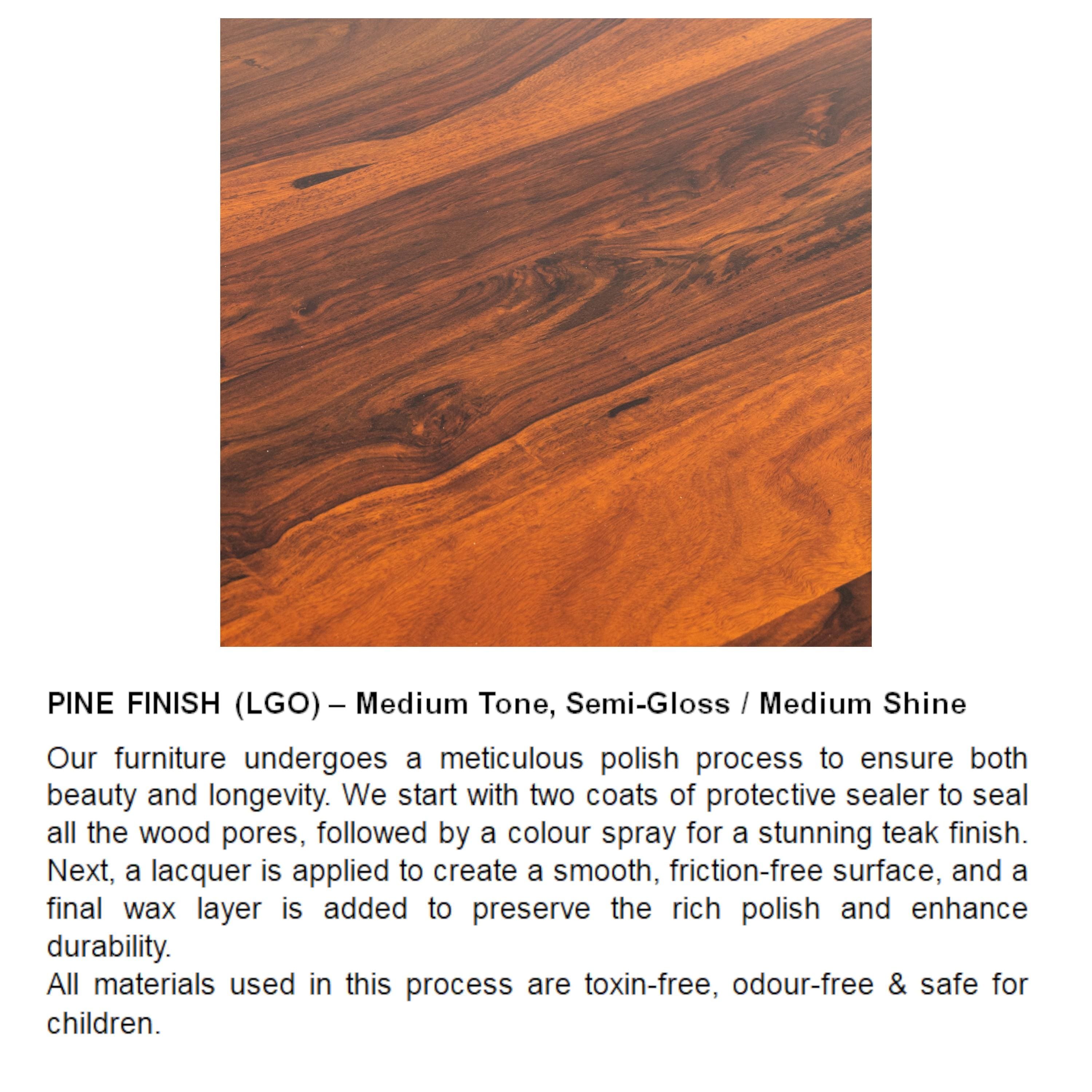 Montreal Sheesham Wood Contemporary Square Coffee Table In Pine Finish