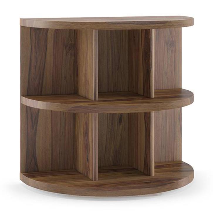Newton Solid Wood Side Table in Teak Finish