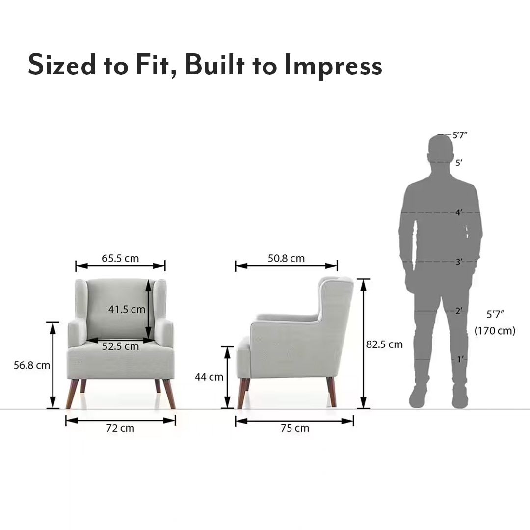 Brando Arm Chair in  Vapour Grey  Colour