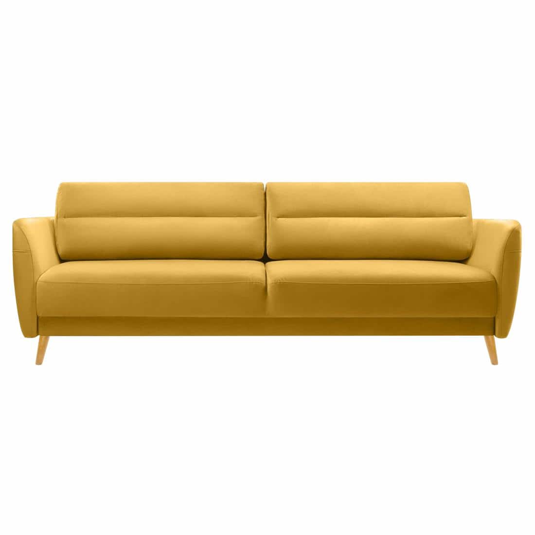 Rockson Fabric Sofa (Yellow)