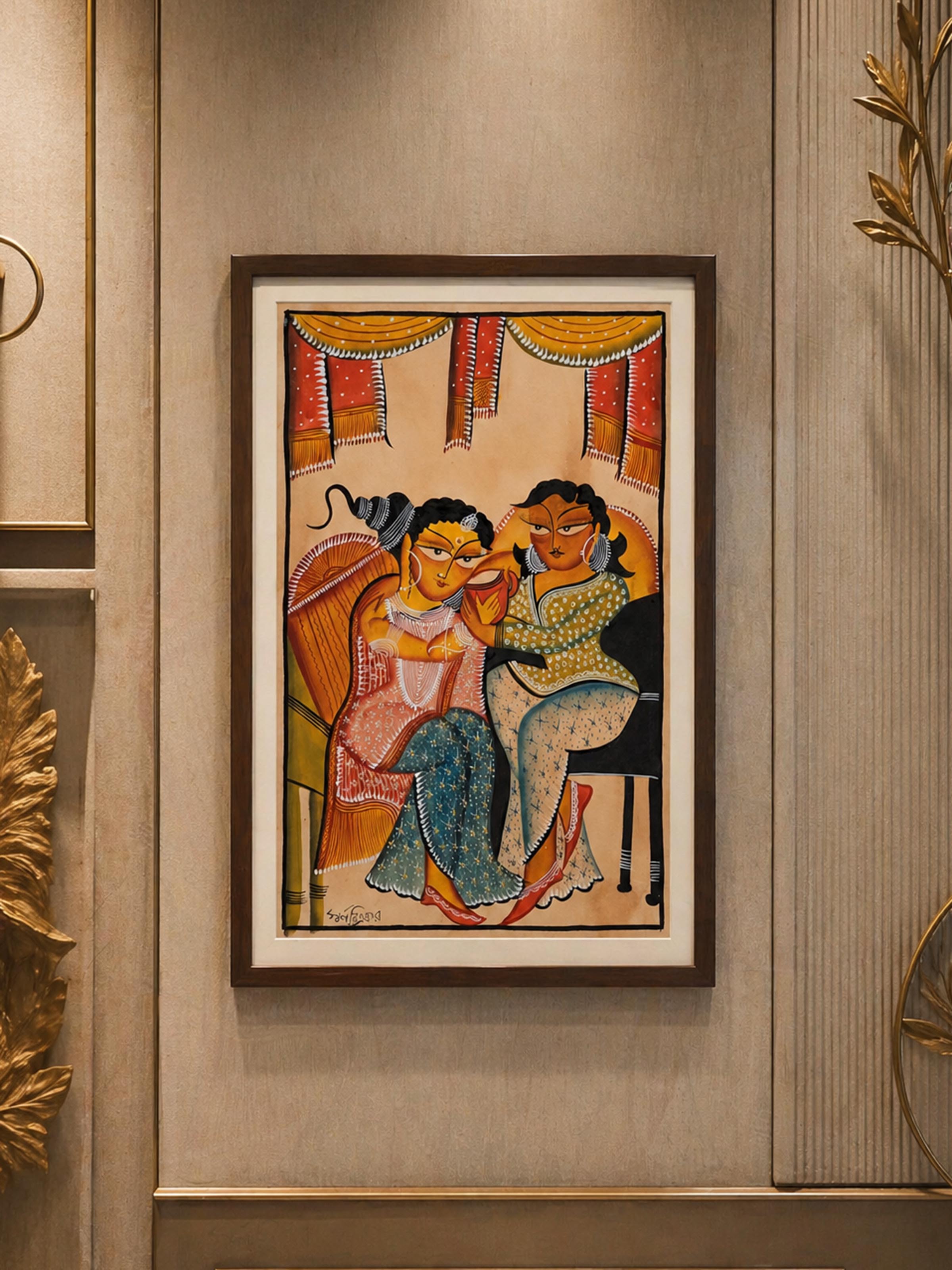 Babu Bibi Kalighat Painting