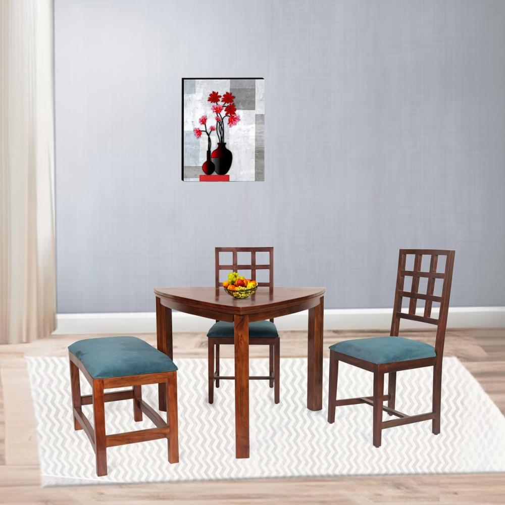 pebbles solid wood  4 seater Dining table in  Provincial Teak