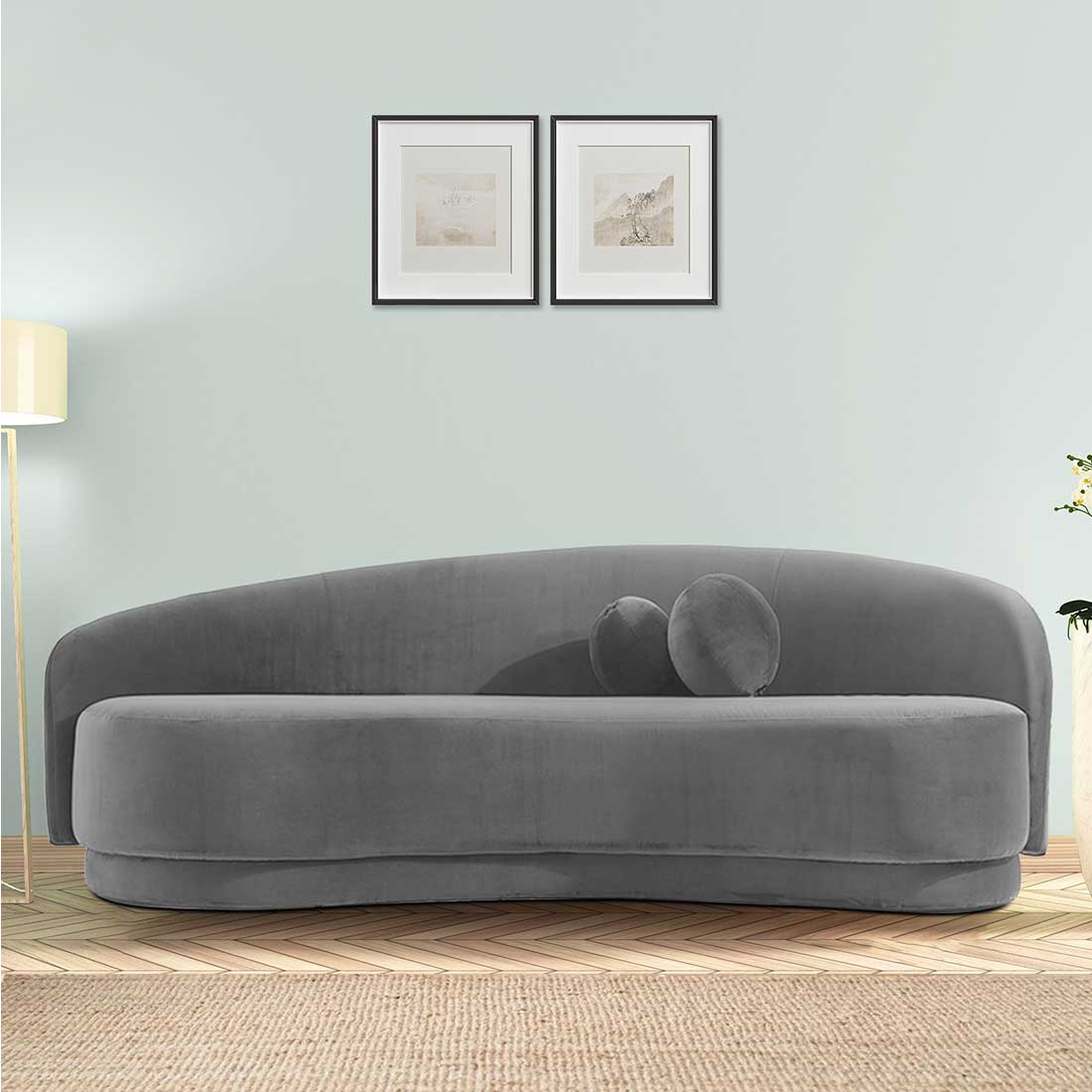 Tarron Fabric Sofa (Grey)