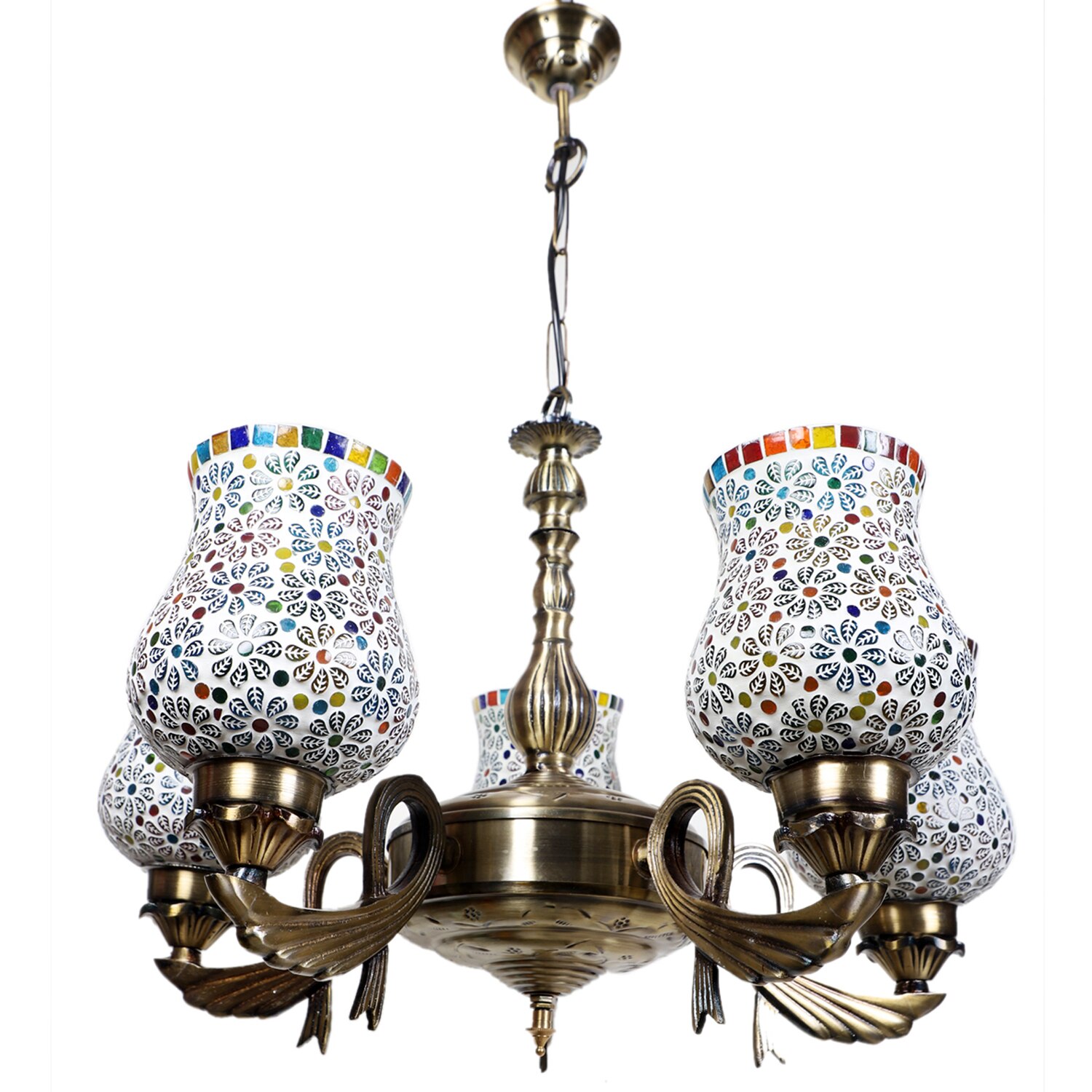 Devansh Gold Antique Wall Mounted Lamp With Black  Cotton Shade