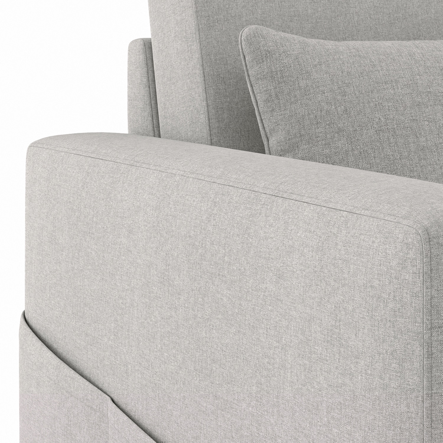 Camden Compact 3 Seater Pull Out Sofa cum Bed In Vapour Grey Colour