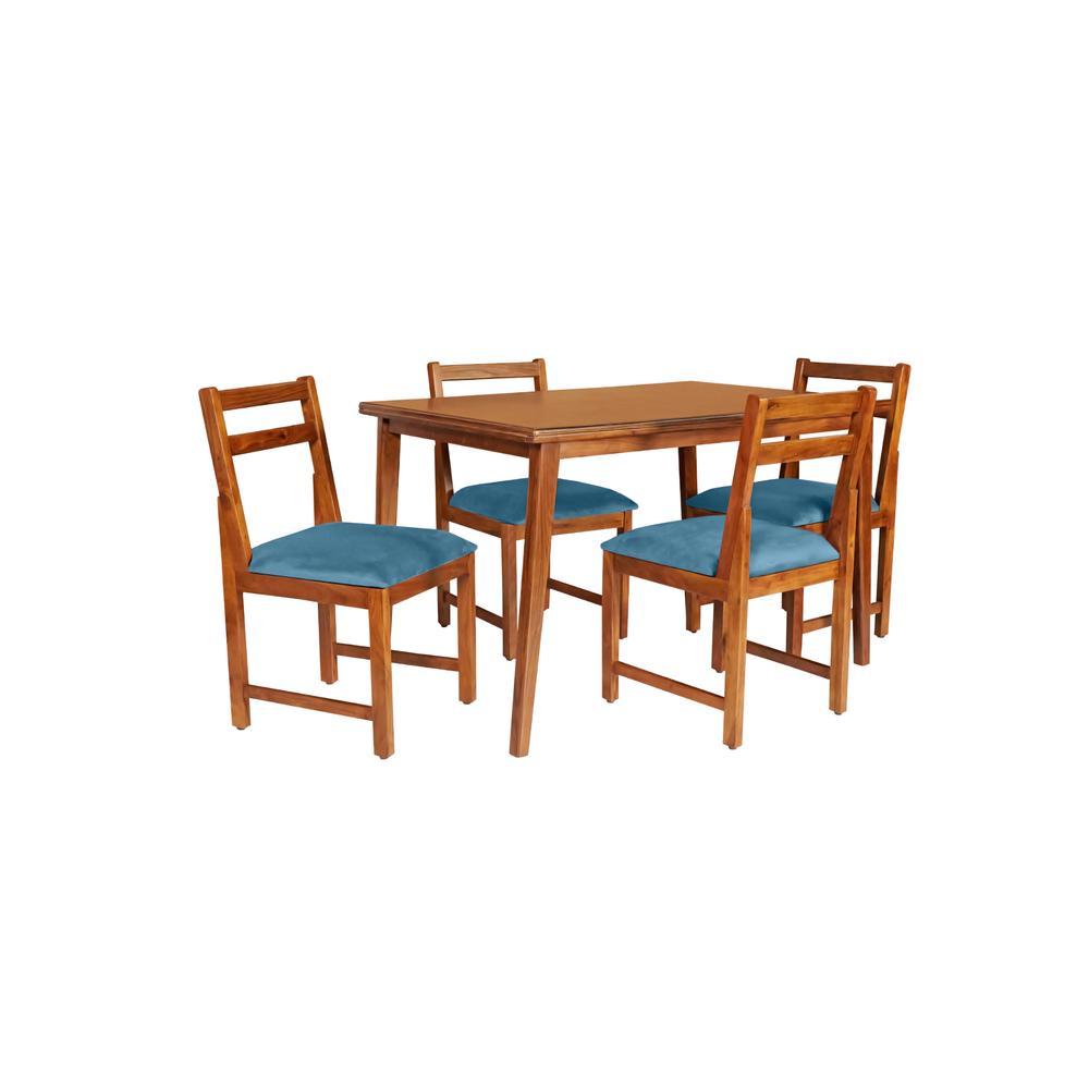 kria solid wood  4 seater Dining table in  Provincial Teak