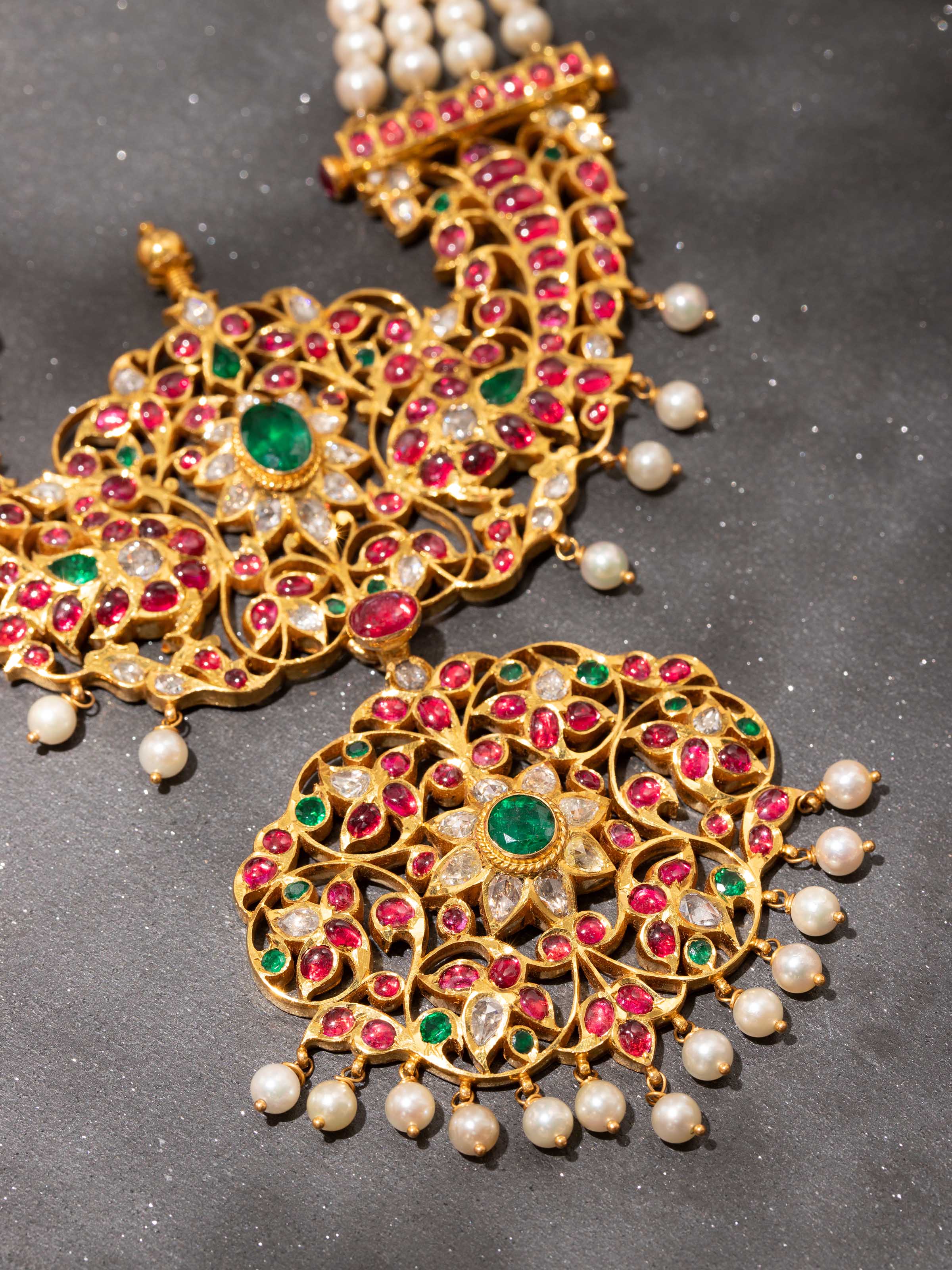 Kundala Velai 22 Karat Gold Long Necklace