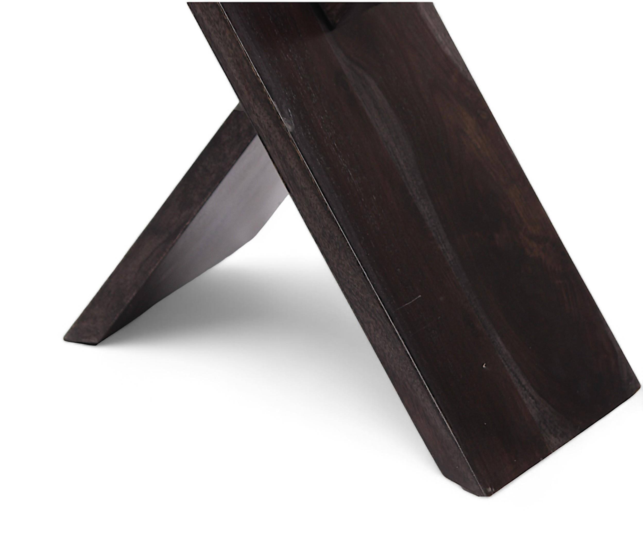 Darcy Sheesham Wood Contemporary Rectangle Set Of 2 Tea Table  Side Tables In Dark Mahagony Finish