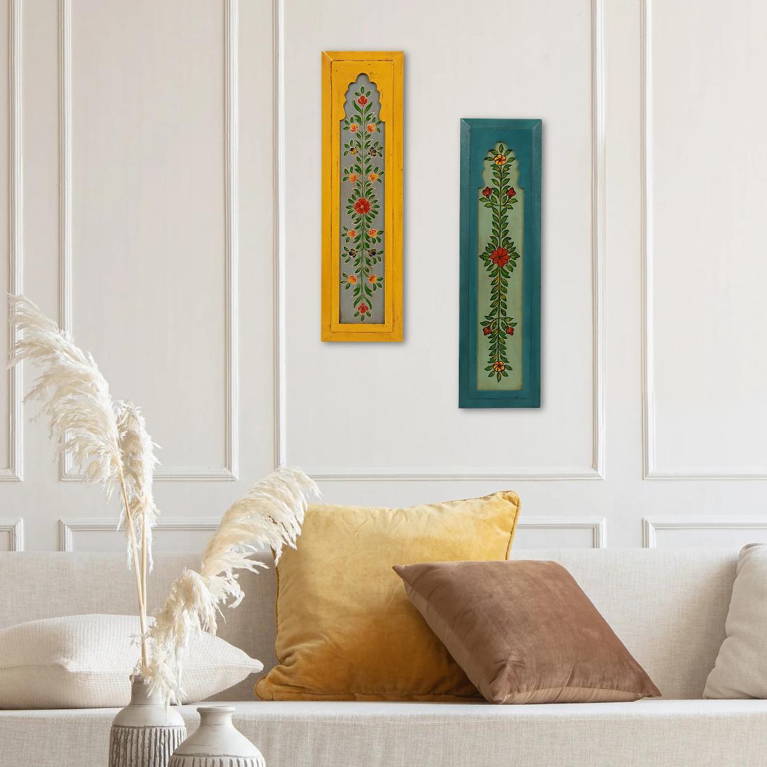 Desert Art MDF Wall Hanging Frame 10 x 21 Inch Set of 3 in Multicolour-picture-23