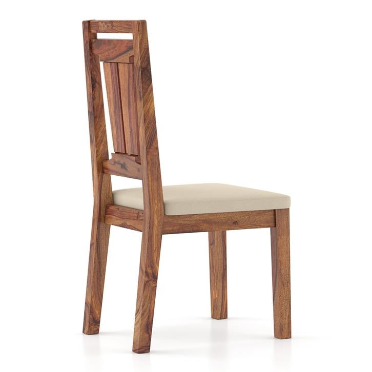 Catria - Martha 4 Seater Dining Table Set (Colour- Wheat Brown , Finish- Teak)