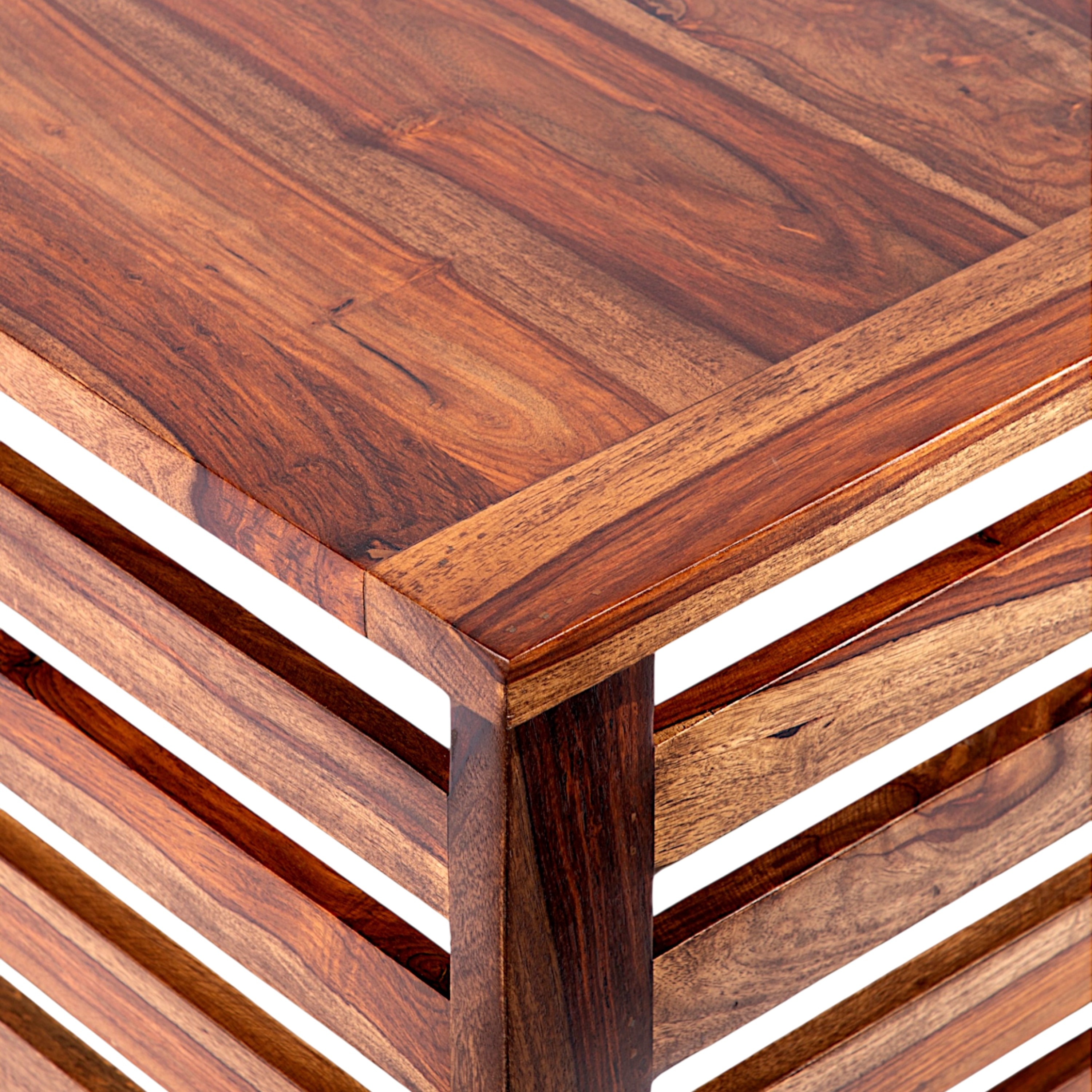 Montreal Sheesham Wood Coffee Table In Teak Finish